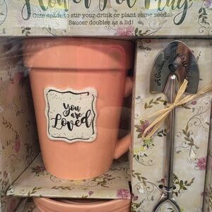 Pink Mug and Spoon Gift Set